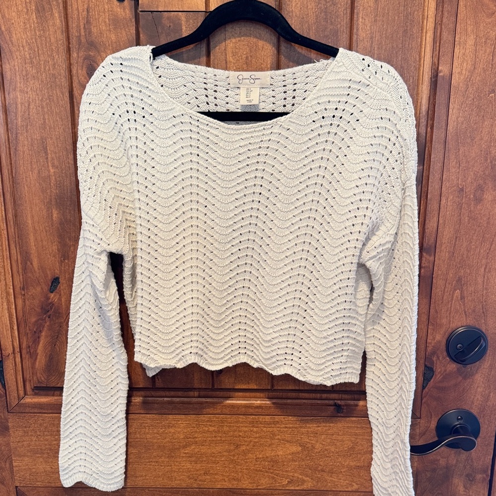 Jessica Simpson White Knit Top
